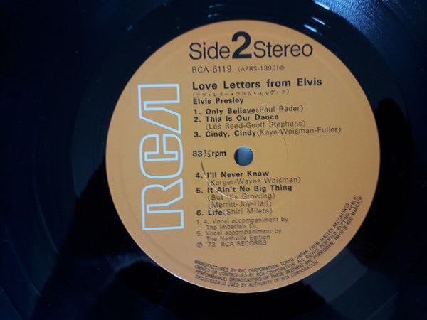Elvis Presley - Love Letters From Elvis (Vinyl, LP, Album, Reissue)