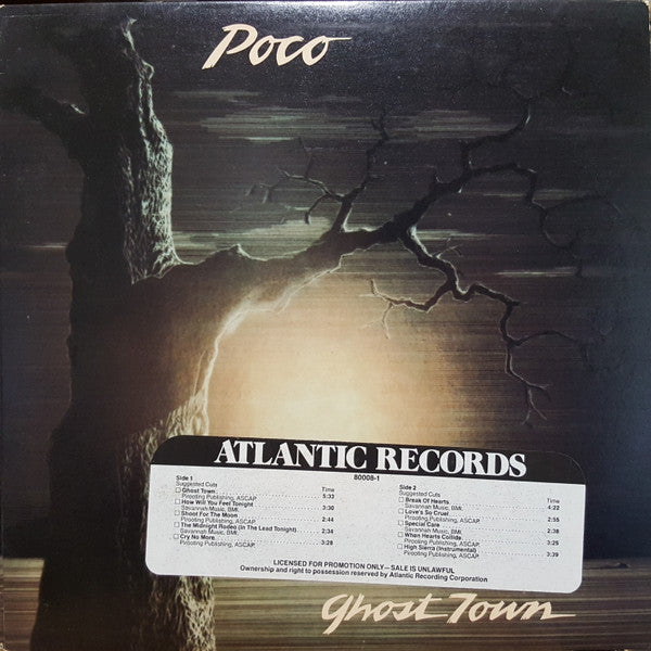 Poco (3) - Ghost Town (Vinyl, LP, Album, Stereo) Very Good (VG) / Very Good (VG)