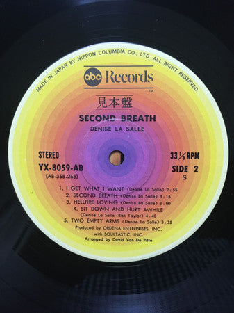 Denise LaSalle - Second Breath (Vinyl, LP, Album, Promo) Very Good Plus (VG+) / Very Good (VG)
