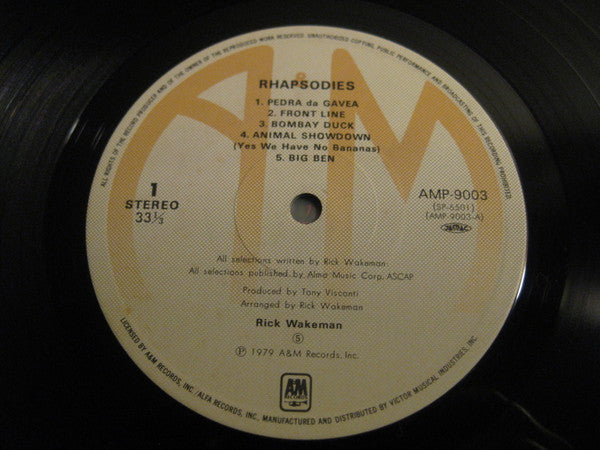 Rick Wakeman - Rhapsodies (2xVinyl, LP, Album) Very Good Plus (VG+) / Very Good (VG)