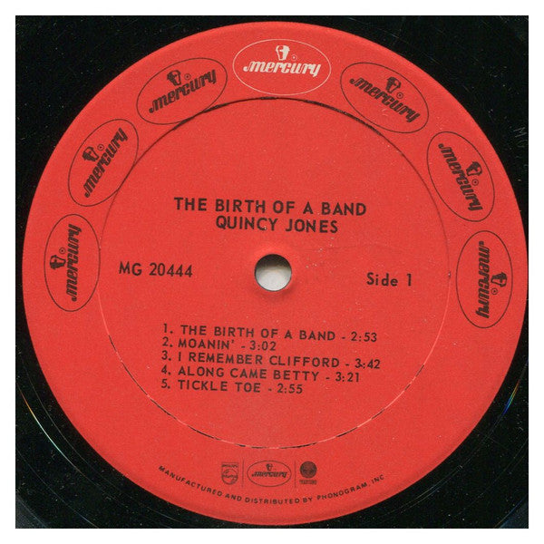 Quincy Jones - The Birth of the Band (Vinyl, LP, Album, Reissue, Mono) Very Good (VG) / Very Good Plus (VG+)
