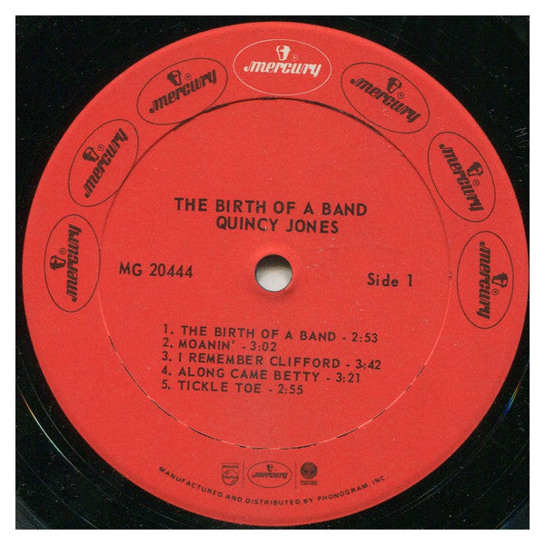 Quincy Jones - The Birth of the Band (Vinyl, LP, Reissue, Mono) Very Good Plus (VG+) / Very Good Plus (VG+)