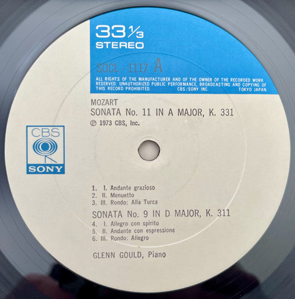 Wolfgang Amadeus Mozart - Sonatas No.2, K.280 / No.8, K.310 / No.9, K.311 / No.11, K.331 / Fantasy In D Minor, K.397 (Vinyl, LP, Album, Stereo) Very Good (VG) / Very Good Plus (VG+)