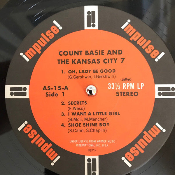 Count Basie And The Kansas City Seven - Count Basie And The Kansas City 7 (Vinyl, LP, Album, Limited Edition, Reissue, Stereo) Near Mint (NM or M-) / Near Mint (NM or M-)