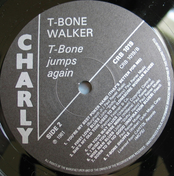 T-Bone Walker - T-Bone Jumps Again (Vinyl, LP, Compilation) Very Good Plus (VG+) / Very Good (VG)