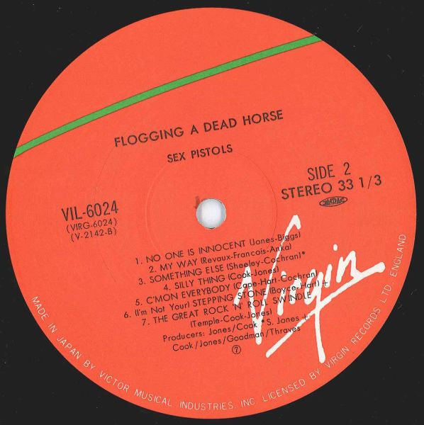 Sex Pistols - Flogging A Dead Horse (Vinyl, LP, Compilation, Reissue)
