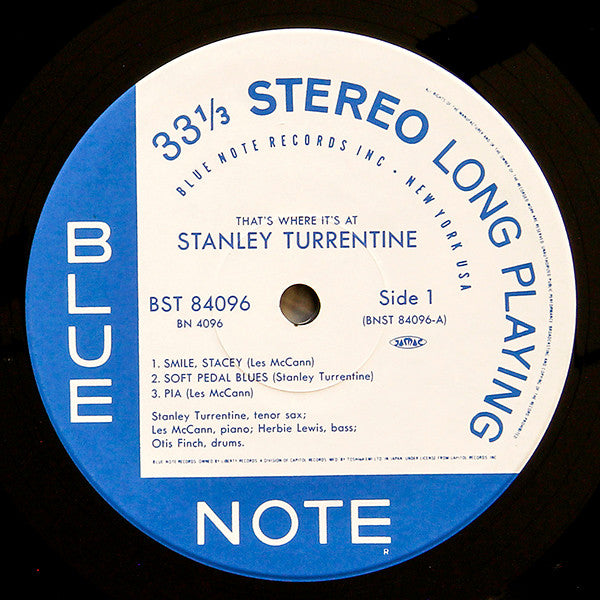 Stanley Turrentine - That's Where It's At (Vinyl, LP, Album, Limited Edition, Reissue, Stereo) Near Mint (NM or M-) / Near Mint (NM or M-)
