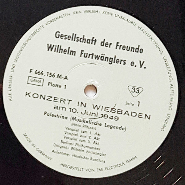 Wilhelm Furtwängler - Konzert Vom 10 Juni 1949 In Wiesbaden (2xVinyl, LP, Album, Mono) Very Good Plus (VG+) / Very Good (VG)
