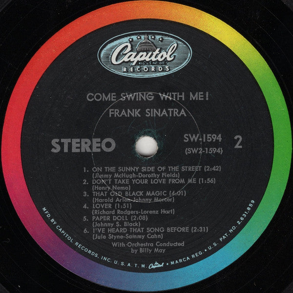 Frank Sinatra - Come Swing With Me! (Vinyl, LP, Album, Stereo) Very Good (VG) / Fair (F)