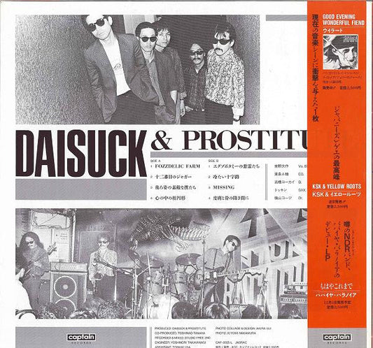 Daisuck & Prostitute - 後ろ姿の素敵な僕たち (Vinyl, LP, Album) Near Mint (NM or M-) / Very Good (VG)