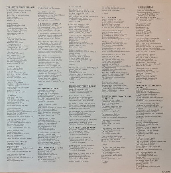 Hank Snow - When Tragedy Struck (Vinyl, LP, Album, Reissue, Mono) Very Good Plus (VG+) / Very Good Plus (VG+)