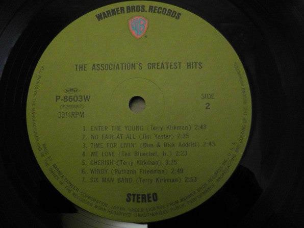 The Association (2) - Greatest Hits! (Vinyl, LP, Compilation, Reissue, Stereo) Near Mint (NM or M-) / Very Good Plus (VG+)