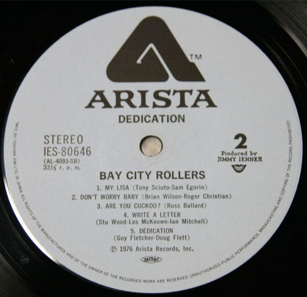 Bay City Rollers - Dedication (Vinyl, LP, Album)