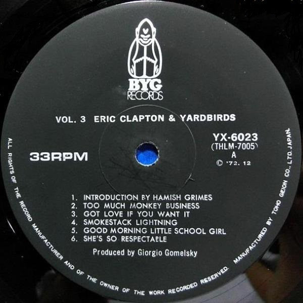 Eric Clapton - Faces And Places Vol. 3 (Vinyl, LP, Album, Reissue) Very Good (VG) / Good Plus (G+)