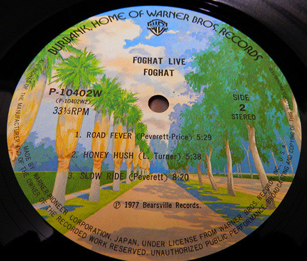Foghat - Live (Vinyl, LP, Album, Stereo)