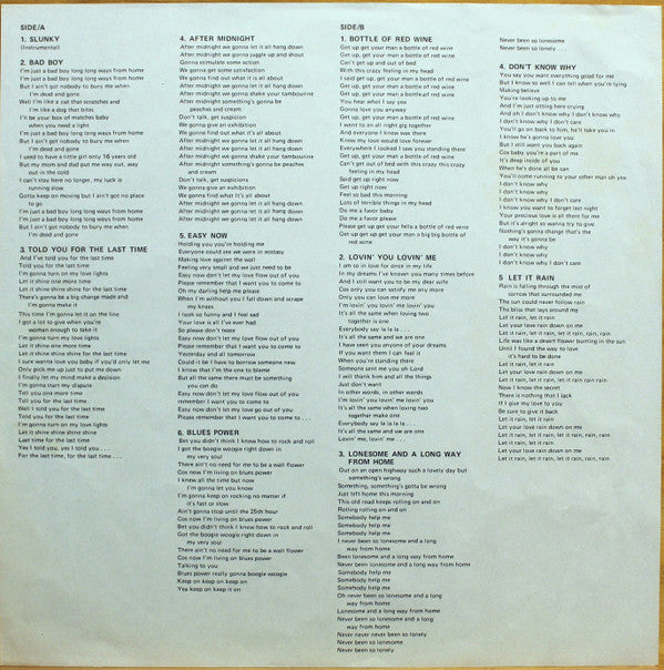 Eric Clapton - Eric Clapton (Vinyl, LP, Album, Reissue) Very Good (VG) / Very Good Plus (VG+)