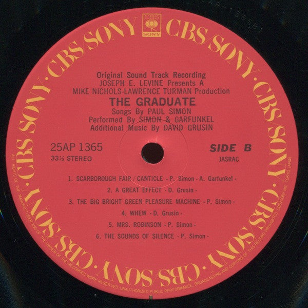 Paul Simon - The Graduate: The Original Sound Track Recording (Vinyl, LP, Album, Reissue, Stereo) Very Good Plus (VG+) / Very Good (VG)