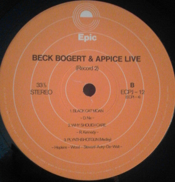 Beck, Bogert & Appice - Beck, Bogert & Appice Live (2xVinyl, LP, Album, Reissue, Stereo) Very Good Plus (VG+) / Very Good Plus (VG+)