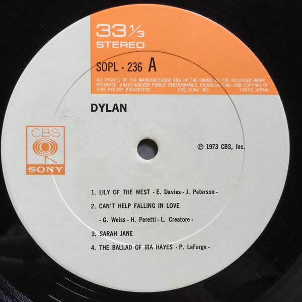 Bob Dylan - Dylan (Vinyl, LP, Album)