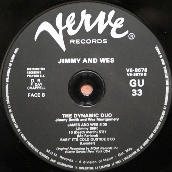 Jimmy Smith - Jimmy & Wes - The Dynamic Duo (Vinyl, LP, Album, Reissue, Stereo) Very Good (VG) / Very Good Plus (VG+)