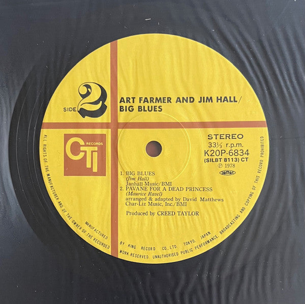Art Farmer - Big Blues (Vinyl, LP, Album) Near Mint (NM or M-) / Very Good (VG)