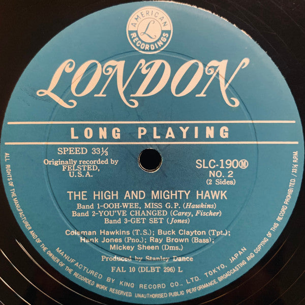 Coleman Hawkins - The High And Mighty Hawk (Vinyl, LP, Album, Mono) Very Good Plus (VG+) / Very Good Plus (VG+)