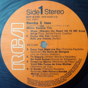 Milton Banana Trio - Samba é Isso (Vinyl, LP, Album, Stereo)
