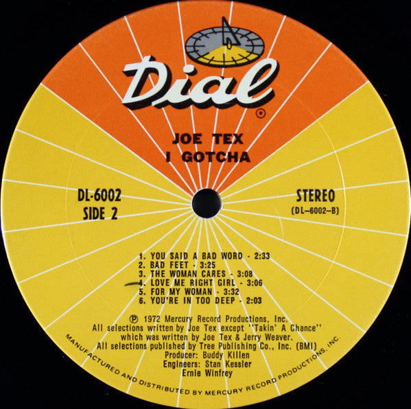Joe Tex - I Gotcha (Vinyl, LP, Album, Stereo) Very Good Plus (VG+) / Very Good (VG)