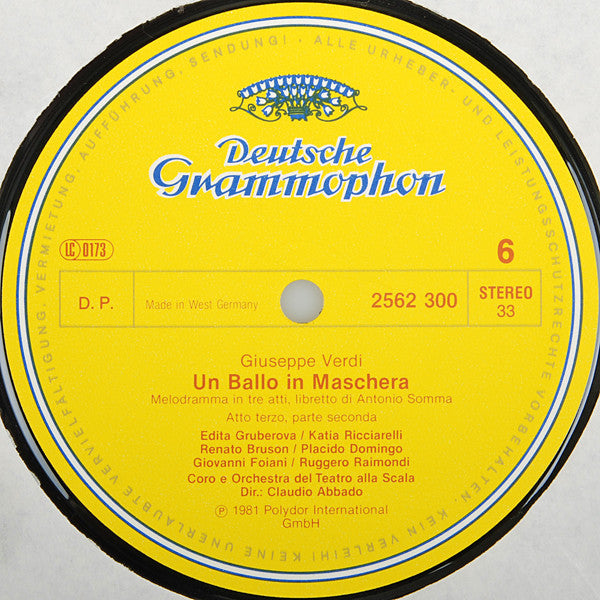 Giuseppe Verdi - Un Ballo In Maschera = Ein Maskenball = Un Bal Masqué (3xVinyl, Box Set, LP) Near Mint (NM or M-) / Very Good Plus (VG+)