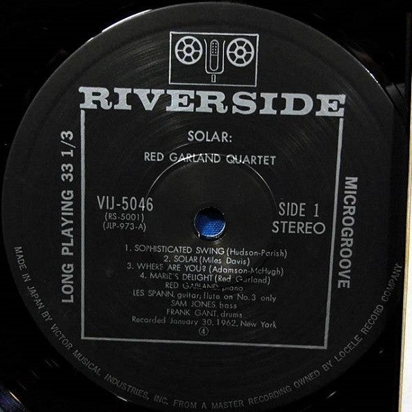 Red Garland Quartet - Solar (Vinyl, LP, Album, Limited Edition, Reissue, Stereo) Near Mint (NM or M-) / Good Plus (G+)