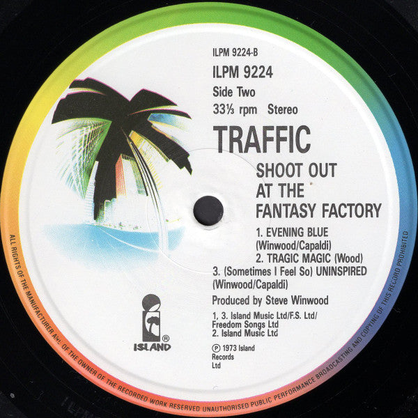 Traffic - Shoot Out At The Fantasy Factory (Vinyl, LP, Album, Reissue) Very Good Plus (VG+) / Very Good Plus (VG+)