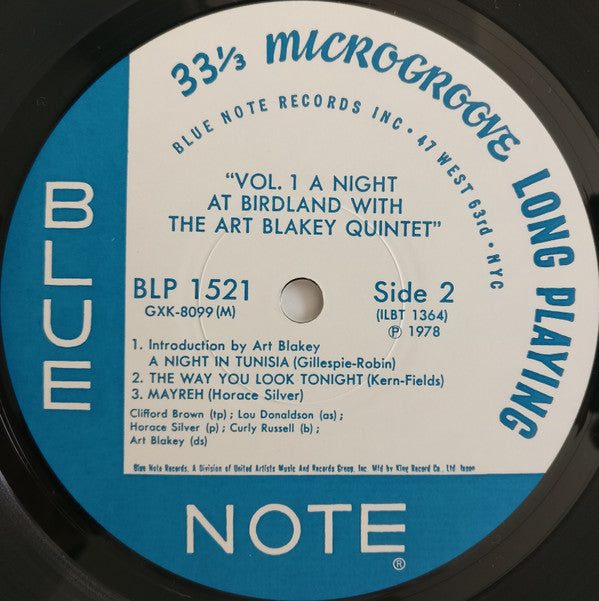 Art Blakey Quintet - A Night At Birdland Volume 1 (Vinyl, LP, Album...