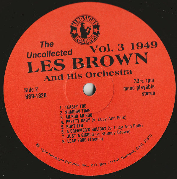 Les Brown And His Orchestra - The Uncollected Les Brown, Vol. 3, 1949 (Vinyl, LP, Mono) Very Good (VG) / Very Good Plus (VG+)