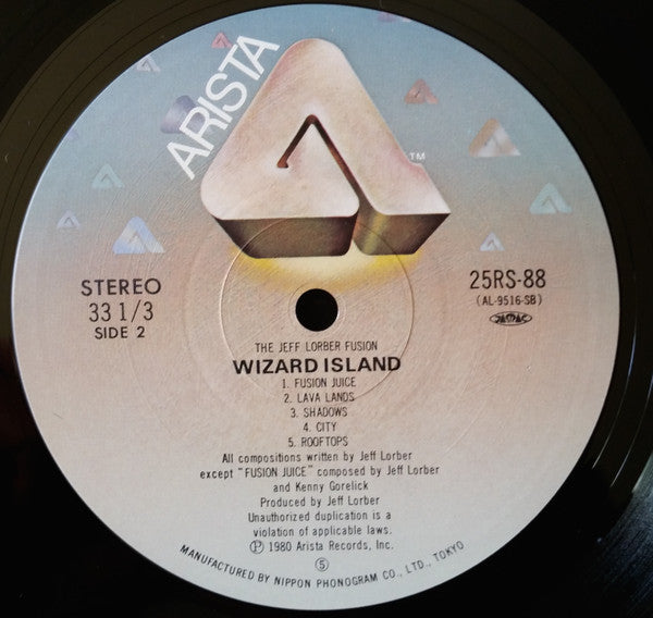 The Jeff Lorber Fusion - Wizard Island (Vinyl, LP, Album) Good Plus (G+) / Good Plus (G+)