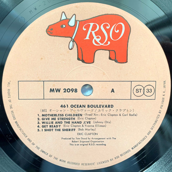 Eric Clapton - 461 Ocean Boulevard (Vinyl, LP, Album) Very Good (VG) / Very Good (VG)