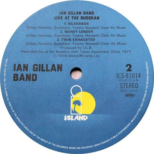 Ian Gillan Band - Live At The Budokan (Vinyl, LP, Album, Stereo)