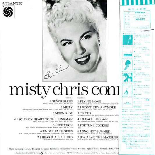 Chris Connor - Misty (Vinyl, LP, Album, Reissue, Mono) Very Good Plus (VG+) / Very Good Plus (VG+)