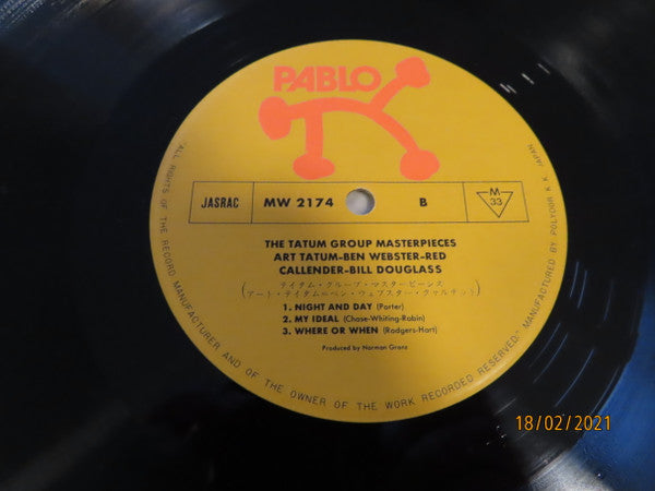 Art Tatum - The Tatum Group Masterpieces (Vinyl, LP, Album, Mono)