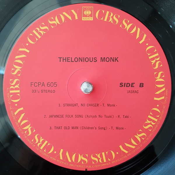 Thelonious Monk - Thelonious Monk (Vinyl, LP, Compilation, Club Edition) Near Mint (NM or M-) / Very Good Plus (VG+)