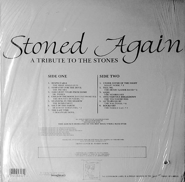 Various - Stoned Again (A Tribute To The Stones) (Vinyl, LP, Compilation) Very Good Plus (VG+) / Very Good Plus (VG+)