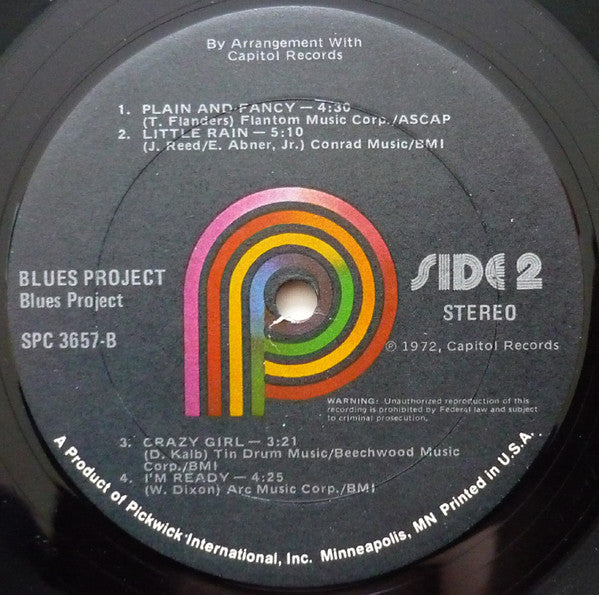 The Blues Project - Blues Project (Vinyl, LP, Album, Reissue) Very Good (VG) / Good Plus (G+)