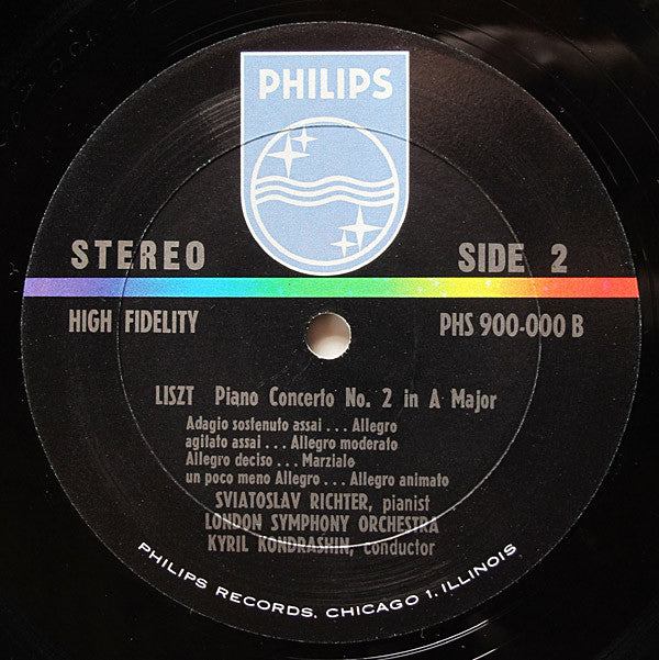 Sviatoslav Richter - Concerto No.1 / Concerto No.2 (Vinyl, LP, Stereo) Good Plus (G+) / Very Good (VG)