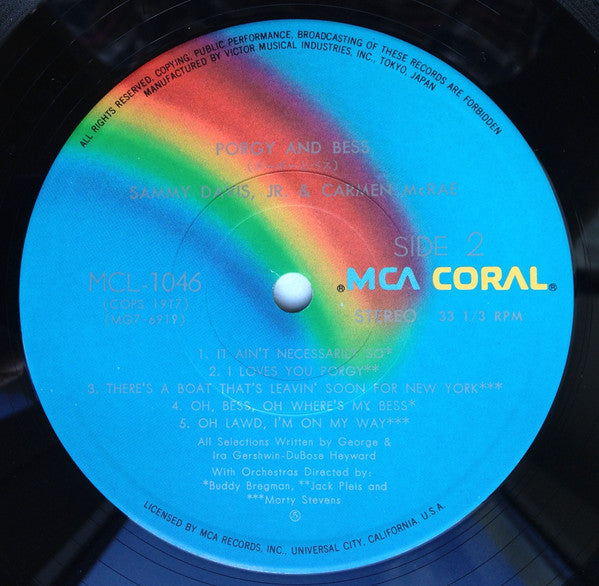 Carmen McRae - Porgy And Bess (Vinyl, LP, Stereo) Very Good Plus (VG+) / Very Good (VG)