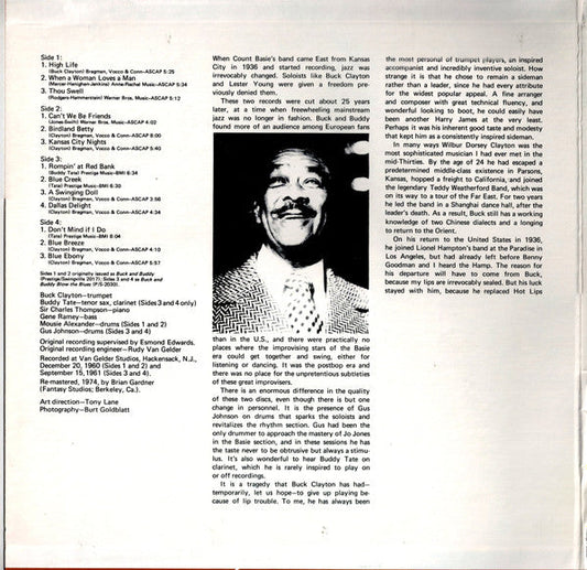 Buck Clayton - Kansas City Nights (2xVinyl, LP, Compilation) Very Good (VG) / Very Good (VG)