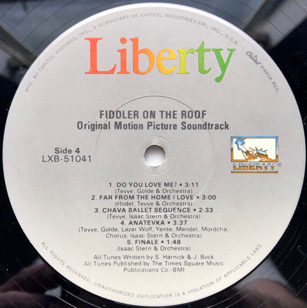 John Williams (4) - Fiddler On The Roof (Original Motion Picture Soundtrack Recording) (2xVinyl, LP, Album, Deluxe Edition, Reissue, Stereo) Very Good (VG) / Very Good (VG)