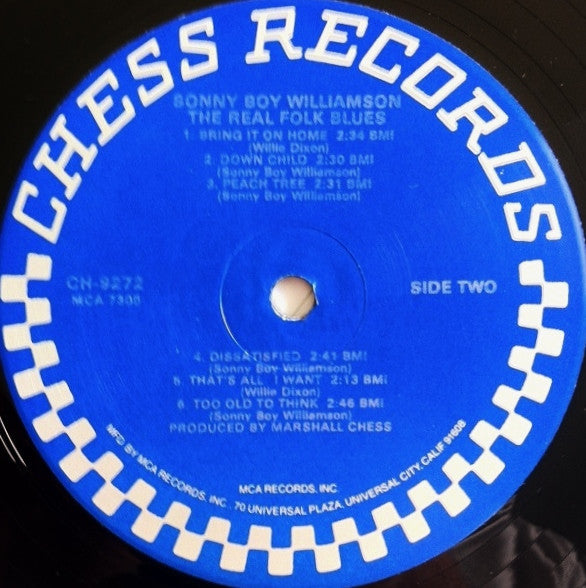 Sonny Boy Williamson (2) - The Real Folk Blues (Vinyl, LP, Album, Reissue) Very Good (VG) / Good Plus (G+)