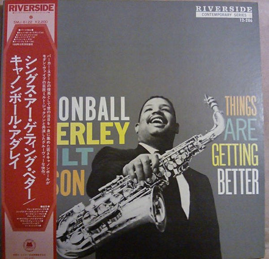 Cannonball Adderley - Things Are Getting Better (Vinyl, LP, Album, Reissue, Stereo) Very Good Plus (VG+) / Very Good (VG)