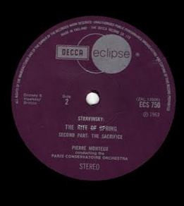 Igor Stravinsky - The Rite Of Spring (Vinyl, LP, Reissue, Stereo) Very Good Plus (VG+) / Very Good Plus (VG+)