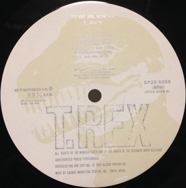 T. Rex - The Slider (Vinyl, LP, Album, Reissue) Near Mint (NM or M-) / Near Mint (NM or M-)