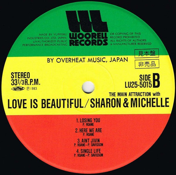 Main Attraction (7) - Love Is Beautiful (Vinyl, LP, Promo) Near Mint (NM or M-) / Near Mint (NM or M-)